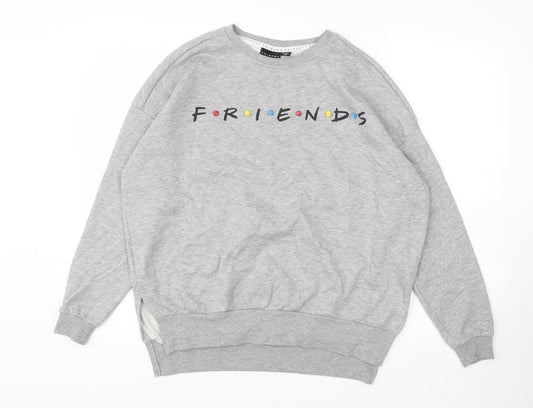Primark Womens Grey  Polyester Pullover Sweatshirt Size XS   - Friends