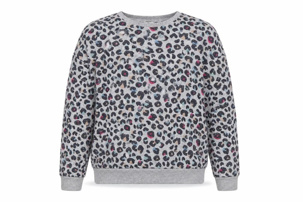 Marks & Spencer Girls Multicoloured Round Neck Animal Print Viscose Pullover Jumper Size 14-15 Years