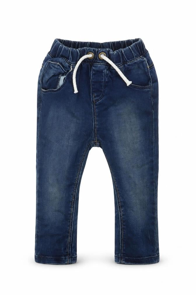 TU Baby Blue  Cotton Jogger Jeans Size 12-18 Months  Drawstring