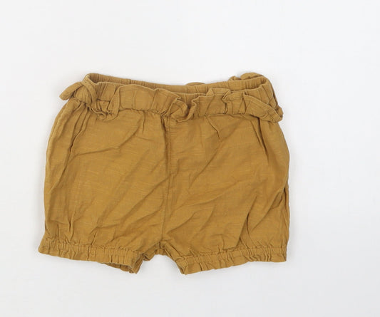 TU Baby Beige  Cotton Cropped Trousers Size 12-18 Months