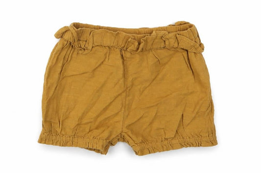 Tu Baby Beige  Cotton Cropped Trousers Size 12-18 Months