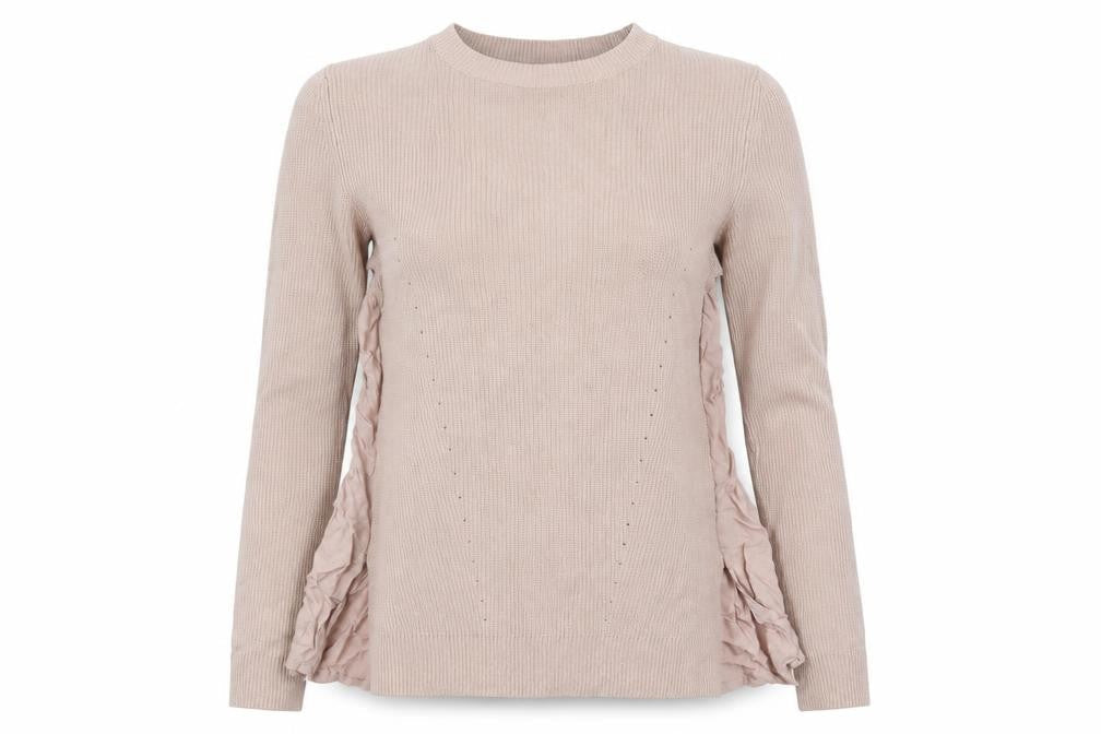 Marks & Spencer Womens Pink Round Neck  Viscose Pullover Jumper Size 10