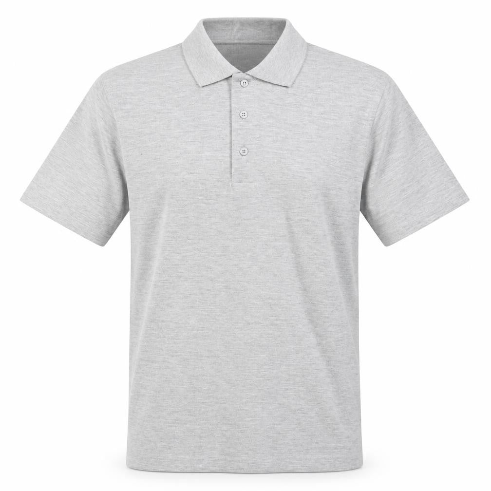Uneek Mens Grey  Polyester  Polo Size S Collared Pullover
