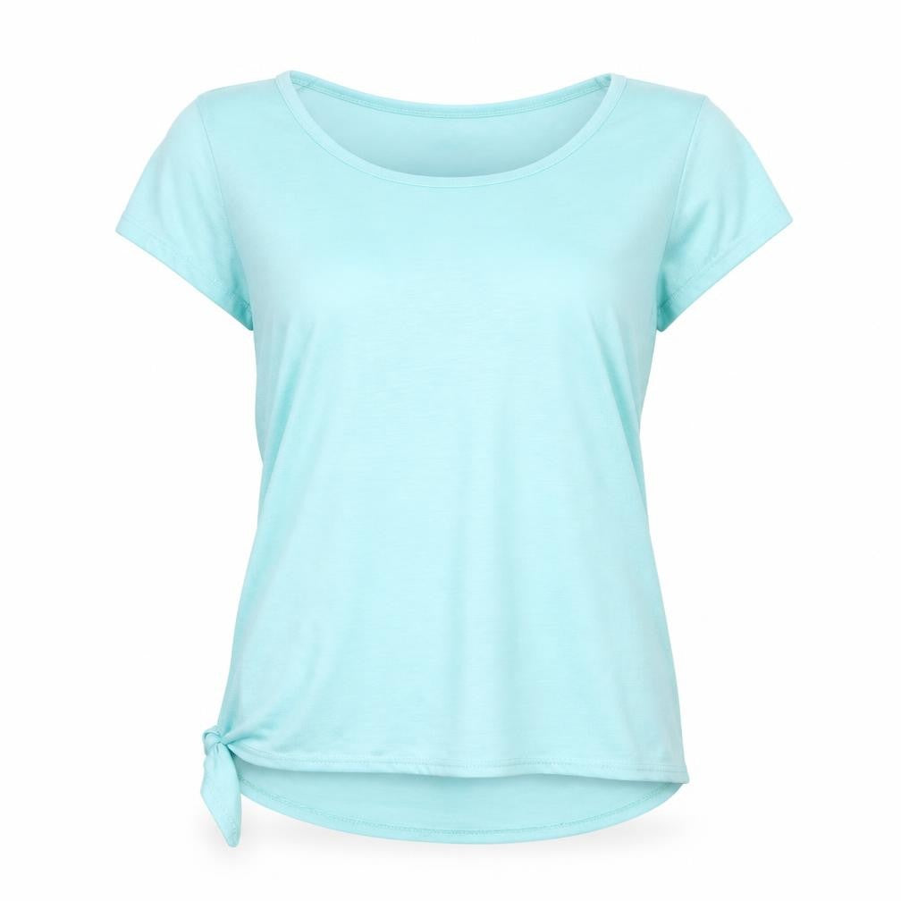 Originals Womens Blue  Viscose Basic T-Shirt Size 10 Round Neck