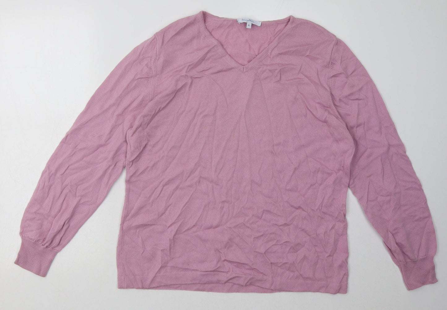 Penny Plain Womens Pink  Wool Pullover Sweatshirt Size XL  Pullover