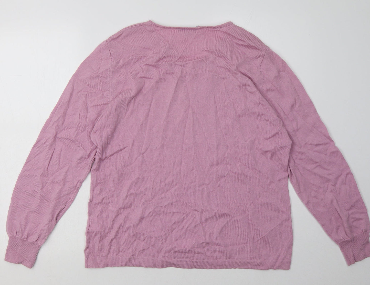 Penny Plain Womens Pink  Wool Pullover Sweatshirt Size XL  Pullover