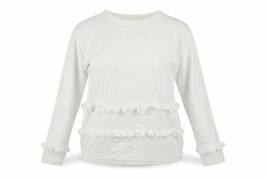 Marks and Spencer Womens White  Viscose Pullover Sweatshirt Size 12  Pullover
