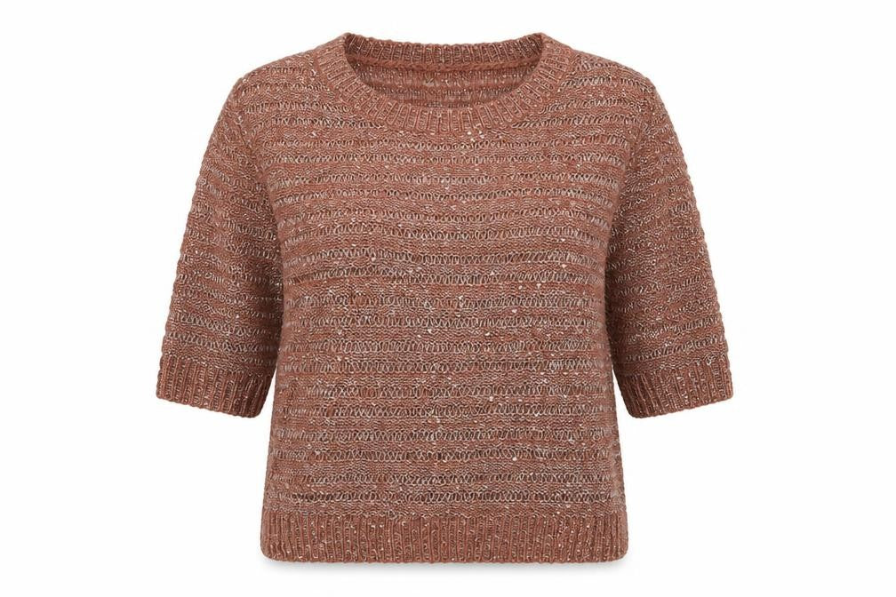 George Womens Pink  Acrylic Pullover Sweatshirt Size 8  Pullover - Sequin Detail