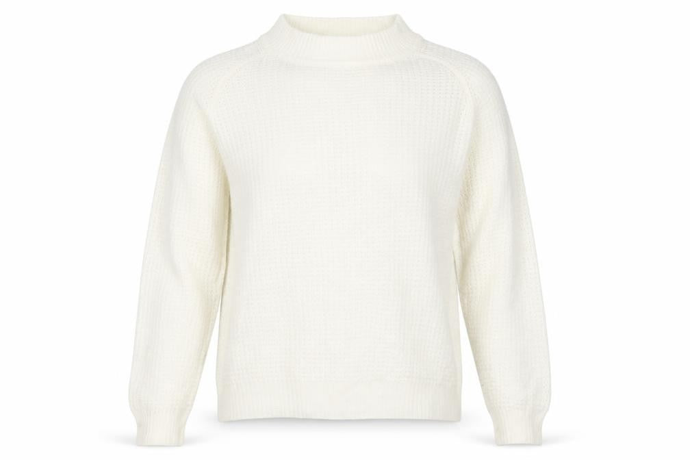 Damart Womens White  Acrylic Pullover Sweatshirt Size 14  Pullover