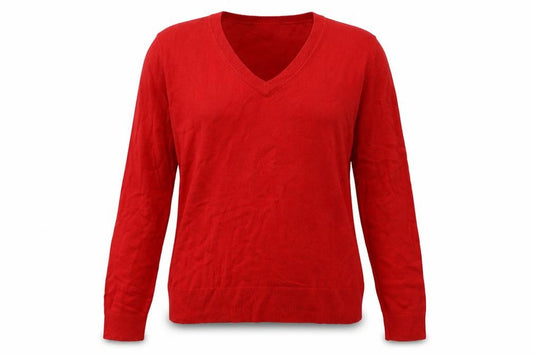 Marks and Spencer Womens Red  Acrylic Pullover Sweatshirt Size 12  Pullover