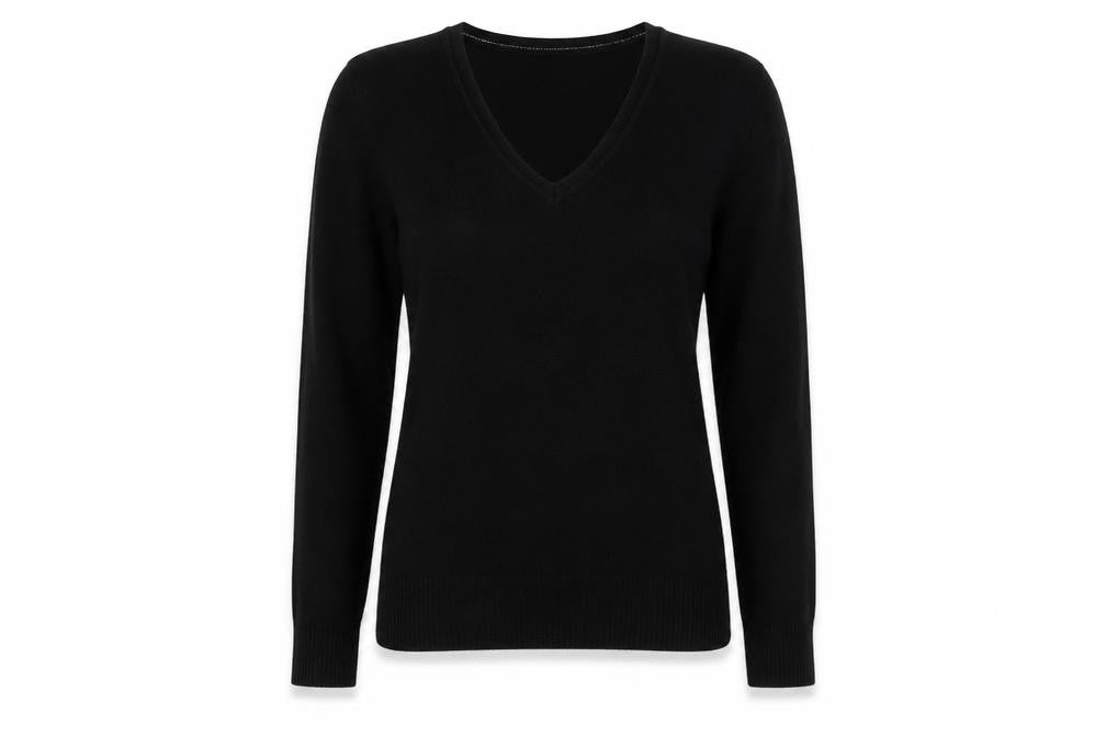 Sainsburys Womens Black  Acrylic Pullover Sweatshirt Size 12  Pullover
