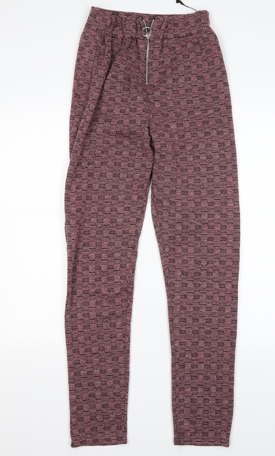 Preworn Womens Pink  Polyester Sweatpants Trousers Size M L30 in Regular