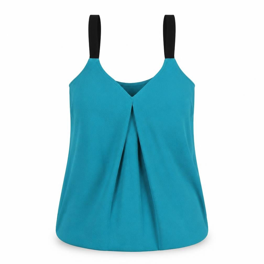 Papaya Womens Green  Polyester Basic Blouse Size 12 V-Neck