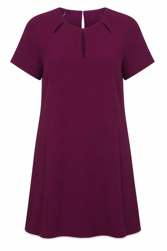 Phase Eight Womens Purple  Polyester A-Line  Size 10  Round Neck Button