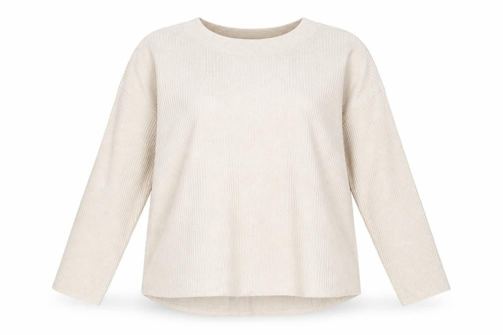 E-Woman Womens Beige Round Neck  Viscose Pullover Jumper Size M