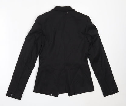 Next Womens Black  Polyester Jacket Blazer Size 6