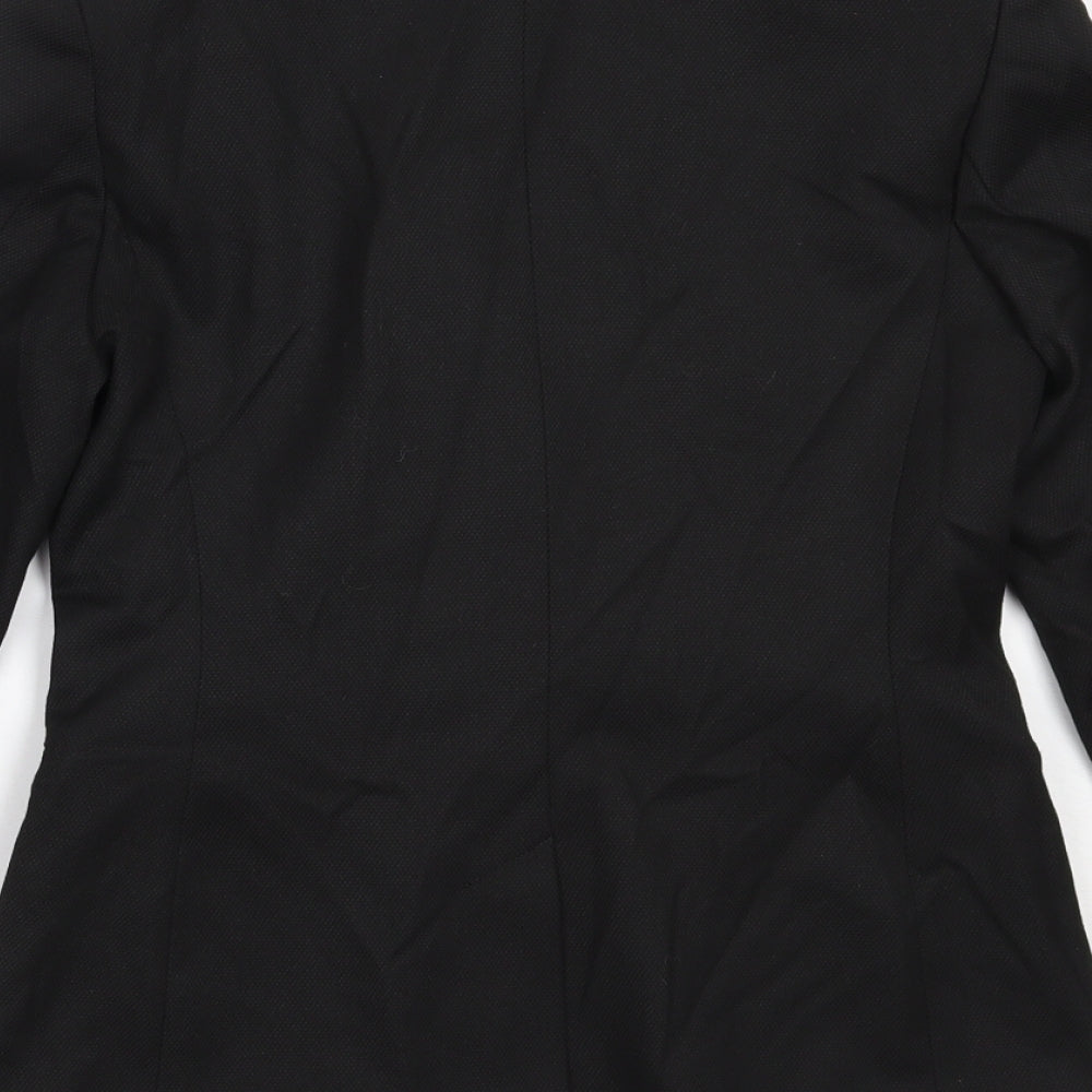 NEXT Womens Black  Polyester Jacket Blazer Size 6