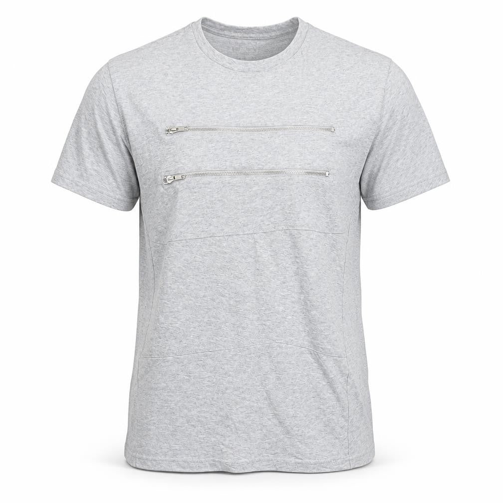 Boohoo Mens Grey  Cotton  T-Shirt Size L Round Neck