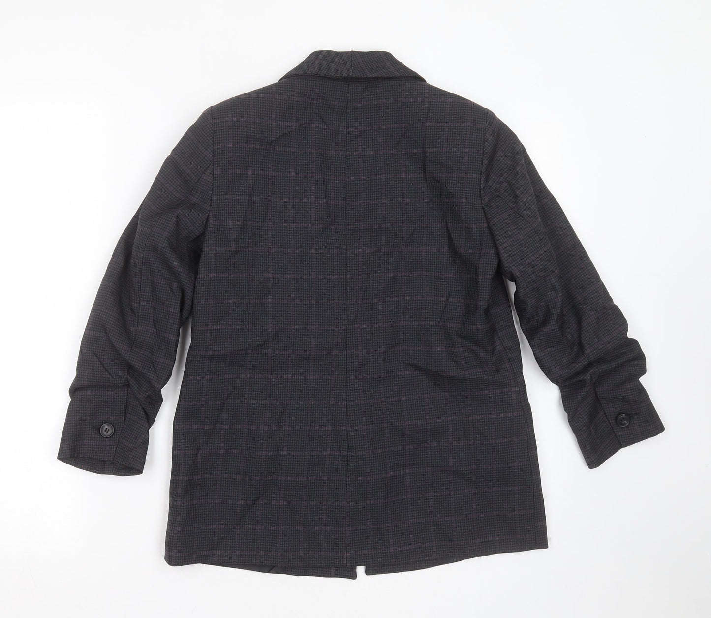 Dorothy Perkins Womens Grey Check Polyester Jacket Blazer Size 4