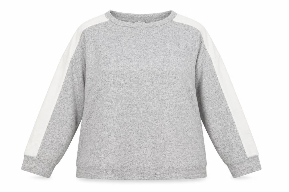 Jeff&Co Womens Grey Round Neck  Viscose Pullover Jumper Size 14