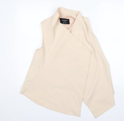 Preloved Atmosphere Womens Beige  Polyester Jacket Blazer Size 10 - Front