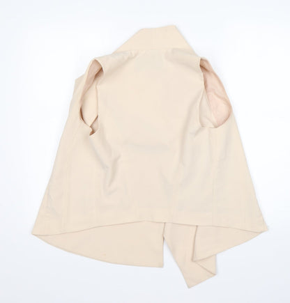 Preloved Atmosphere Womens Beige  Polyester Jacket Blazer Size 10 - Back