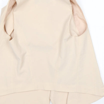 Preloved Atmosphere Womens Beige  Polyester Jacket Blazer Size 10 - Label