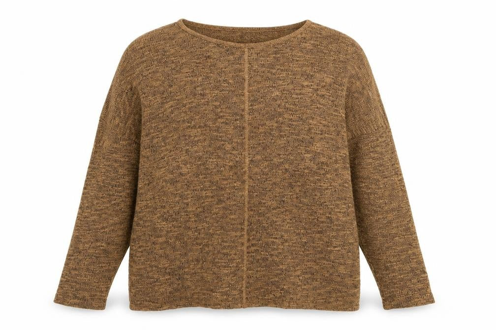New Look Womens Brown Round Neck  Viscose Pullover Jumper Size 10
