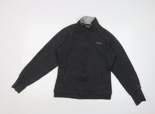 LA Gear Womens Grey  Polyester Full Zip Sweatshirt Size 10  Zip