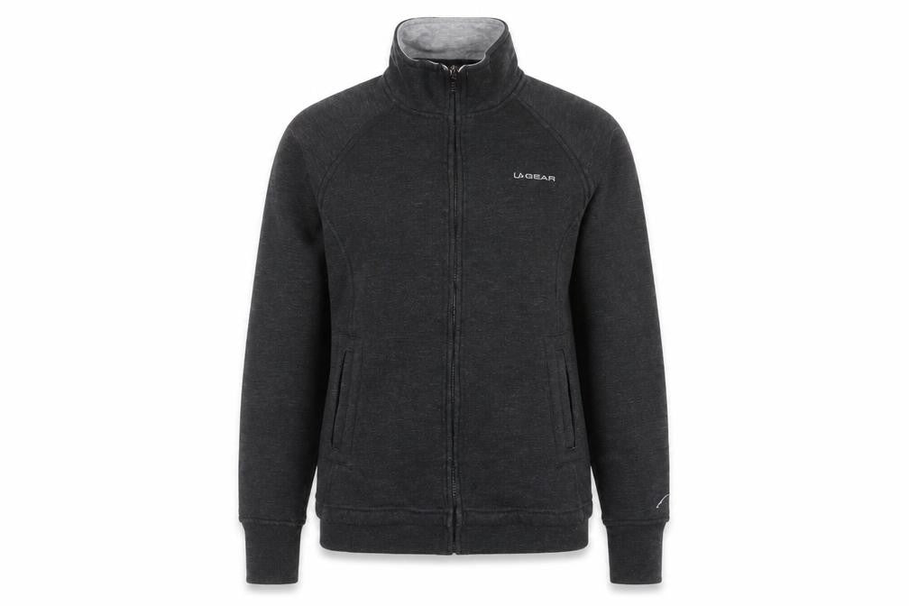 LA Gear Womens Grey  Polyester Full Zip Sweatshirt Size 10  Zip