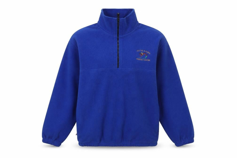 JERZEES Womens Blue  Polyester Henley Hoodie Size M  Zip