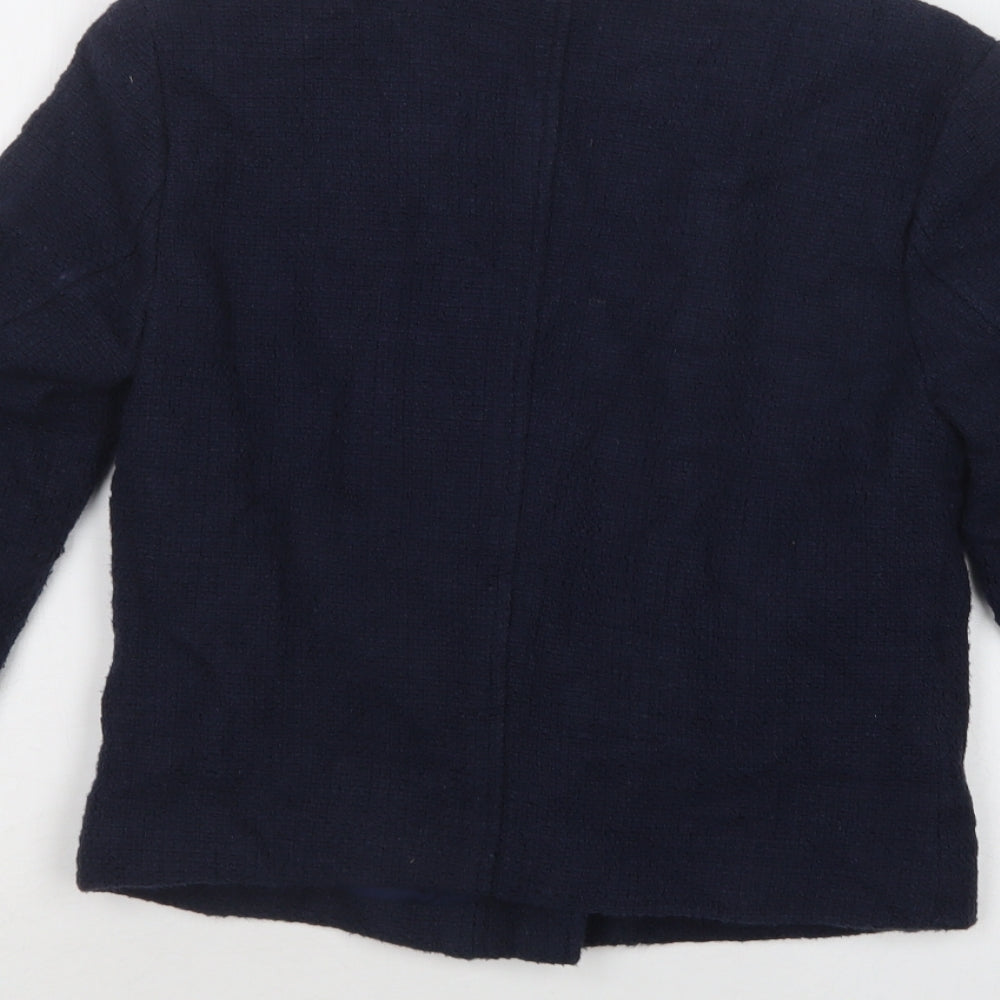 Warehouse Womens Blue   Jacket Blazer Size 8  Zip