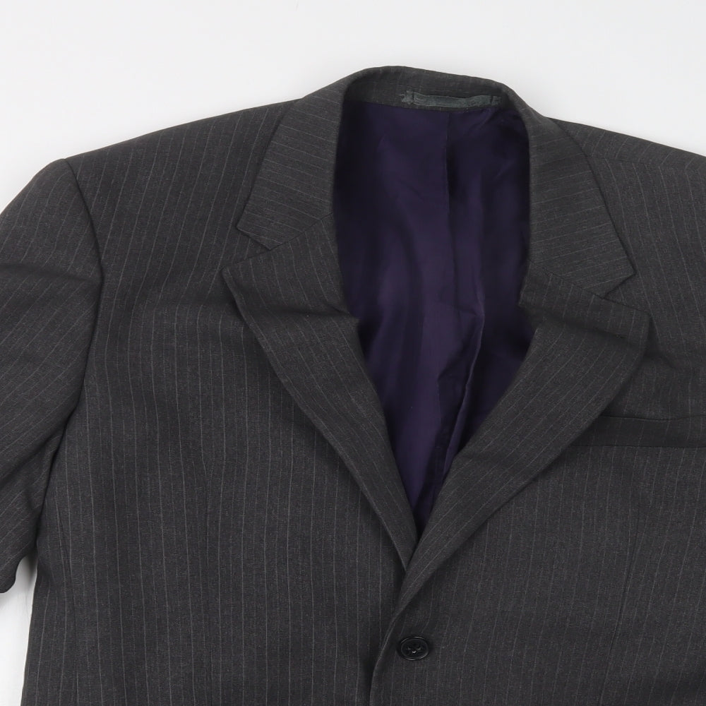 Taylor & Wright Mens Grey Striped  Jacket Blazer Size 38
