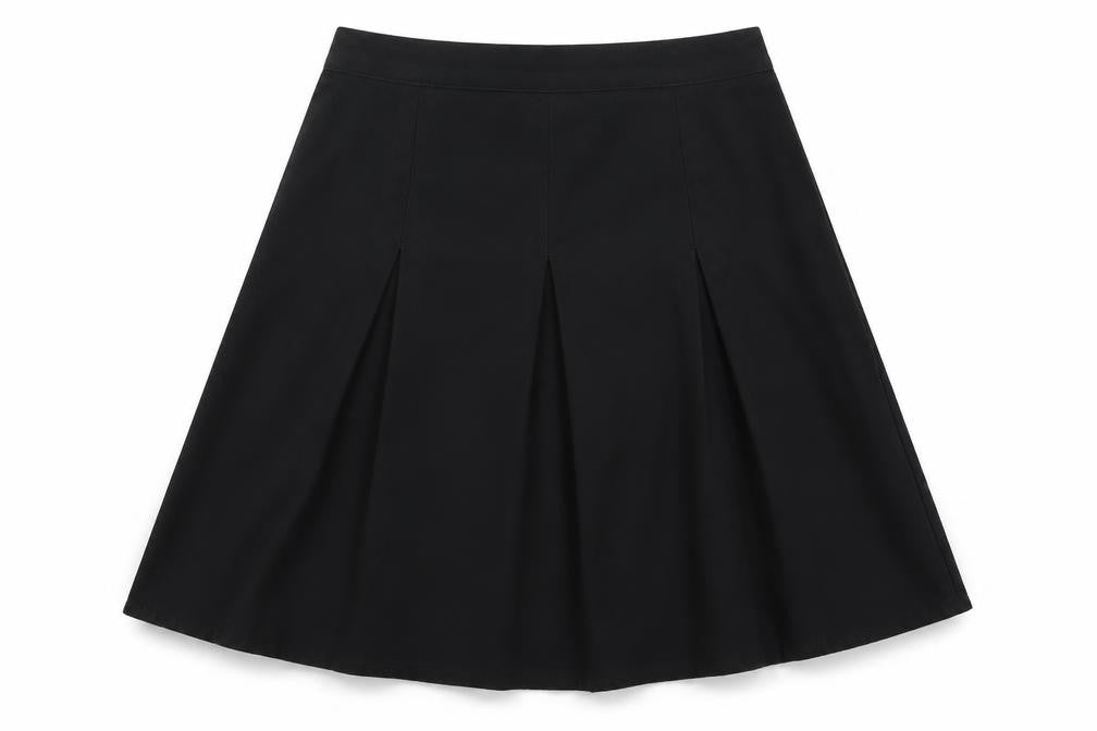 Matalan Girls Black  Polyester Pleated Skirt Size 9-10 Years  Regular Zip
