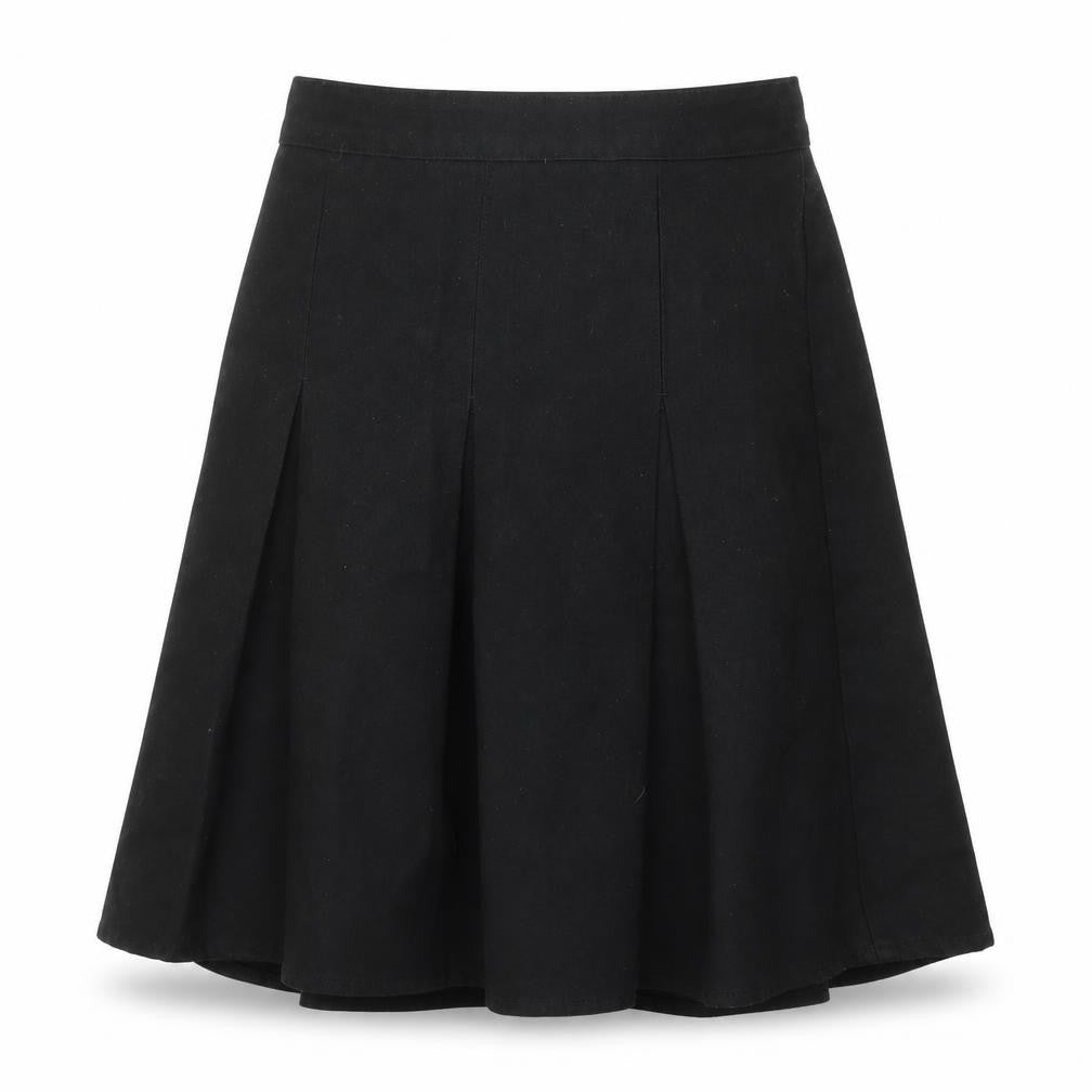 Aldi Girls Black  Polyester Pleated Skirt Size 9-10 Years  Regular