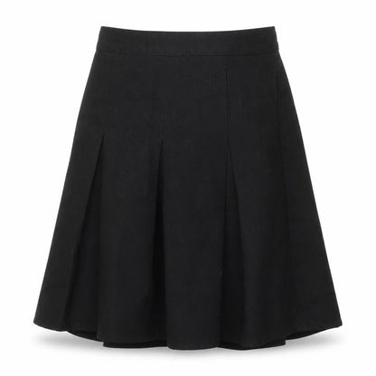 Aldi Girls Black  Polyester Pleated Skirt Size 9-10 Years  Regular