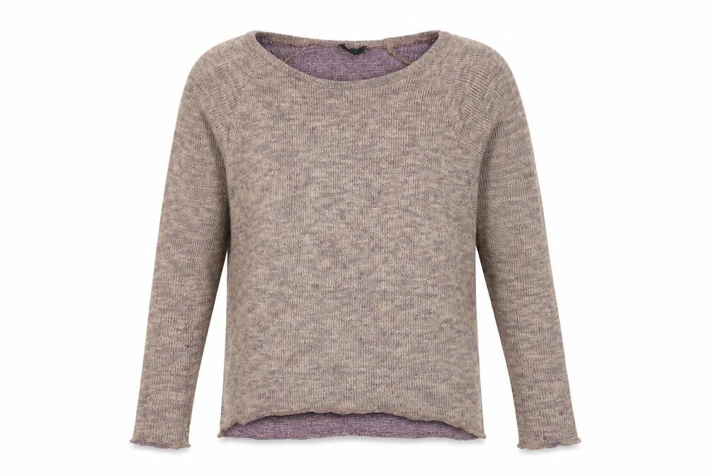 Topshop Womens Brown Crew Neck  Polyester Pullover Jumper Size 10