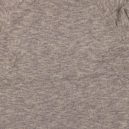 Topshop Womens Brown Crew Neck  Polyester Pullover Jumper Size 10