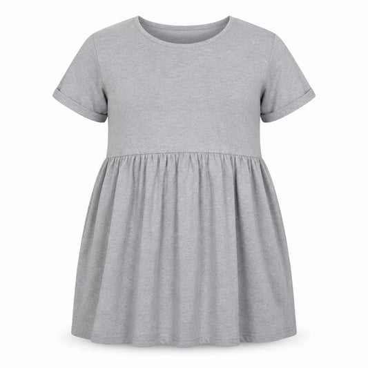 PRETTYLITTLETHING Womens Grey  Viscose Skater Dress  Size 6  Crew Neck