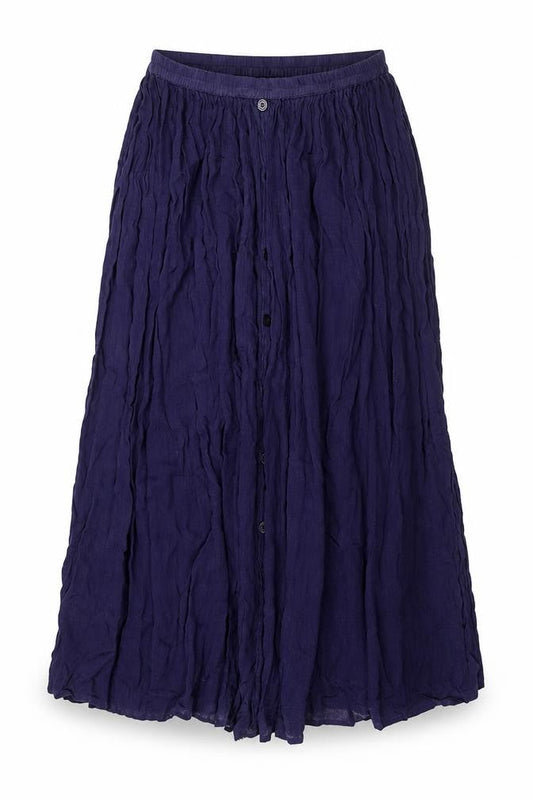 Pa lucci Womens Blue  Viscose A-Line Skirt Size 28 in   Button
