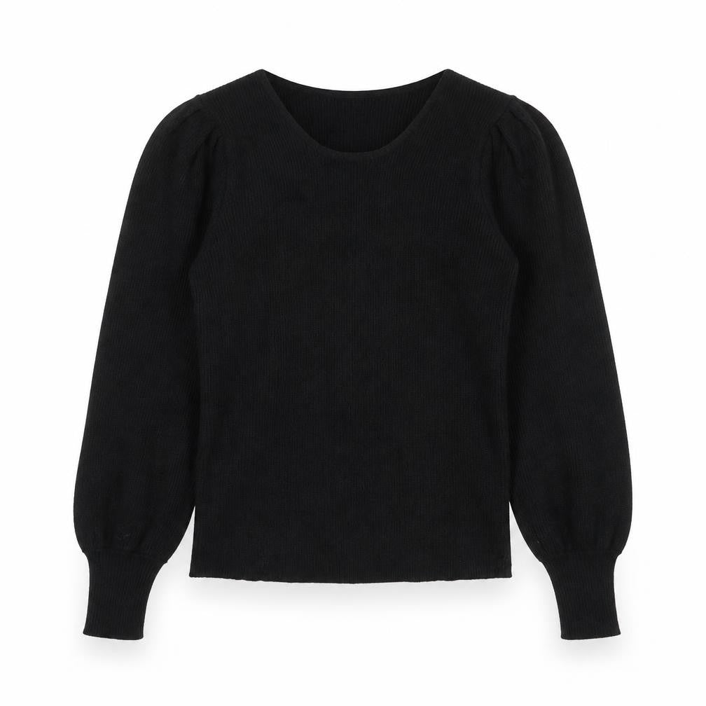 F&F Womens Black Round Neck  Viscose Pullover Jumper Size 12