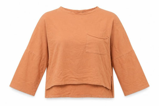 PRETTYLITTLETHING Womens Brown  Cotton Pullover Sweatshirt Size 10   - cropped