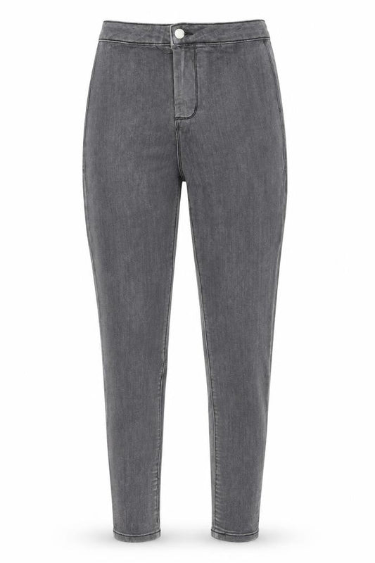 PRETTYLITTLETHING Womens Grey  Cotton Skinny Jeans Size 10 L28 in Extra-Slim