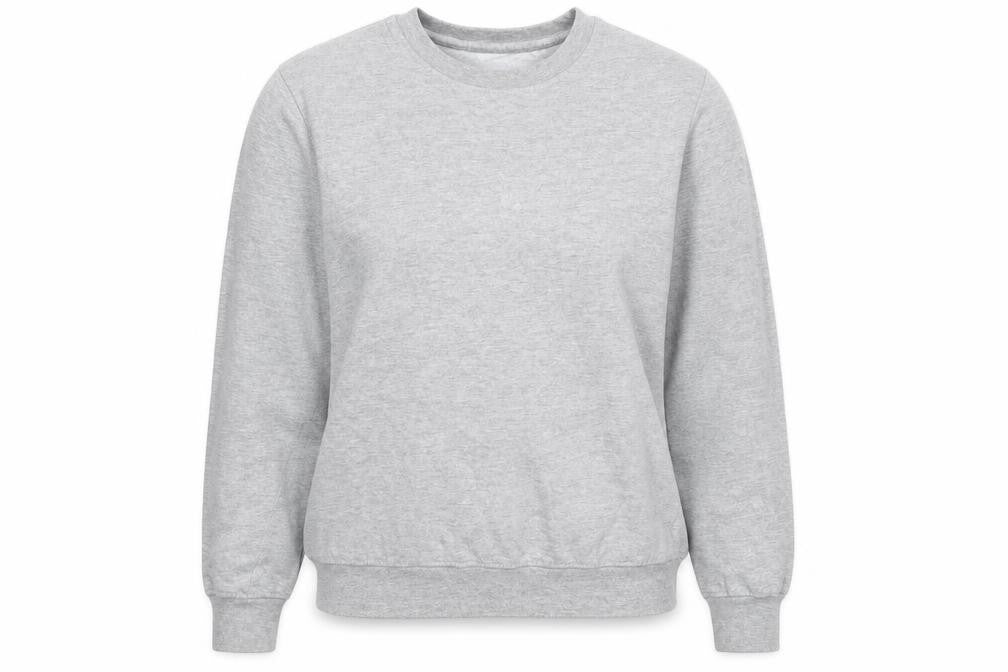 Bershka Womens Grey  Cotton Pullover Sweatshirt Size S