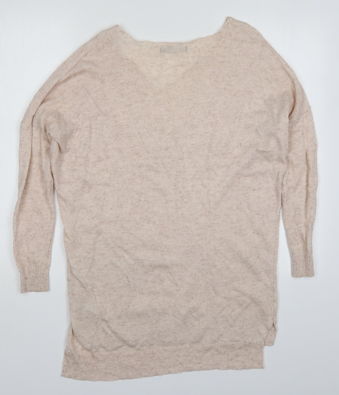 Atmosphere Womens Beige V-Neck  Viscose Pullover Jumper Size XS