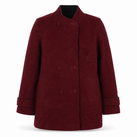 EWM Womens Red   Pea Coat Coat Size 16  Button - Wine Red