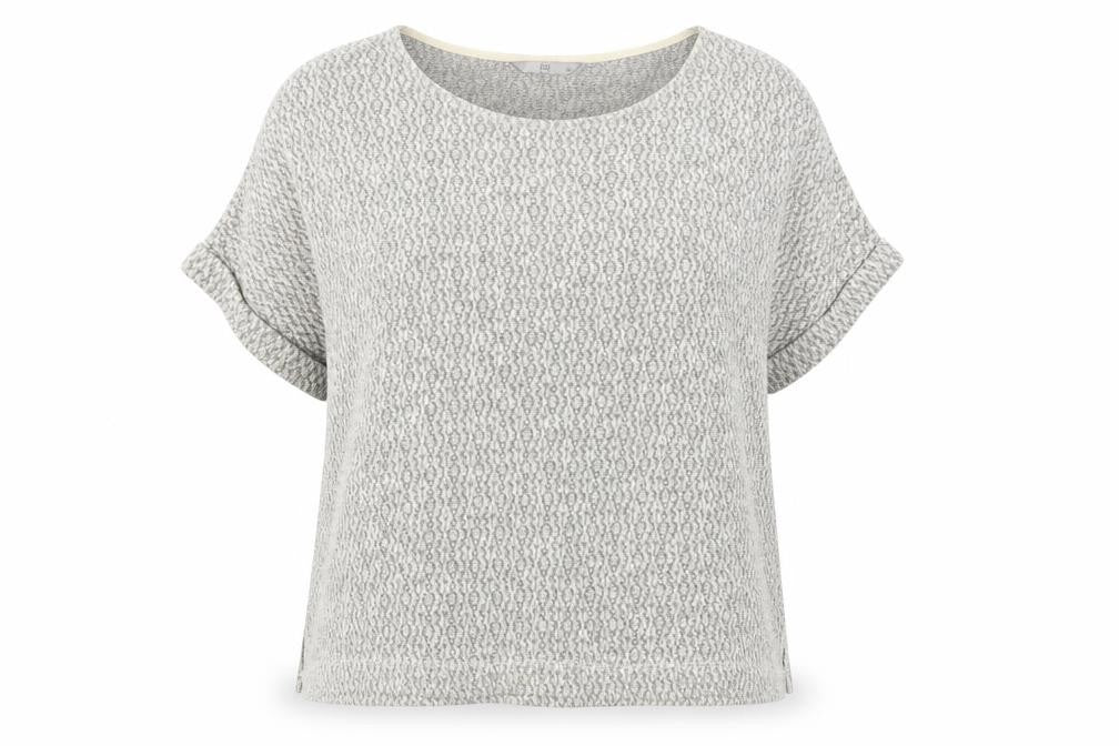 TU Womens Grey Round Neck  Polyester Pullover Jumper Size 16
