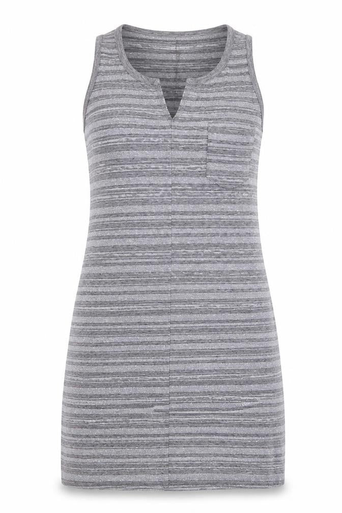 NEXT Womens Grey Striped Polyester Bodycon  Size 8  Round Neck