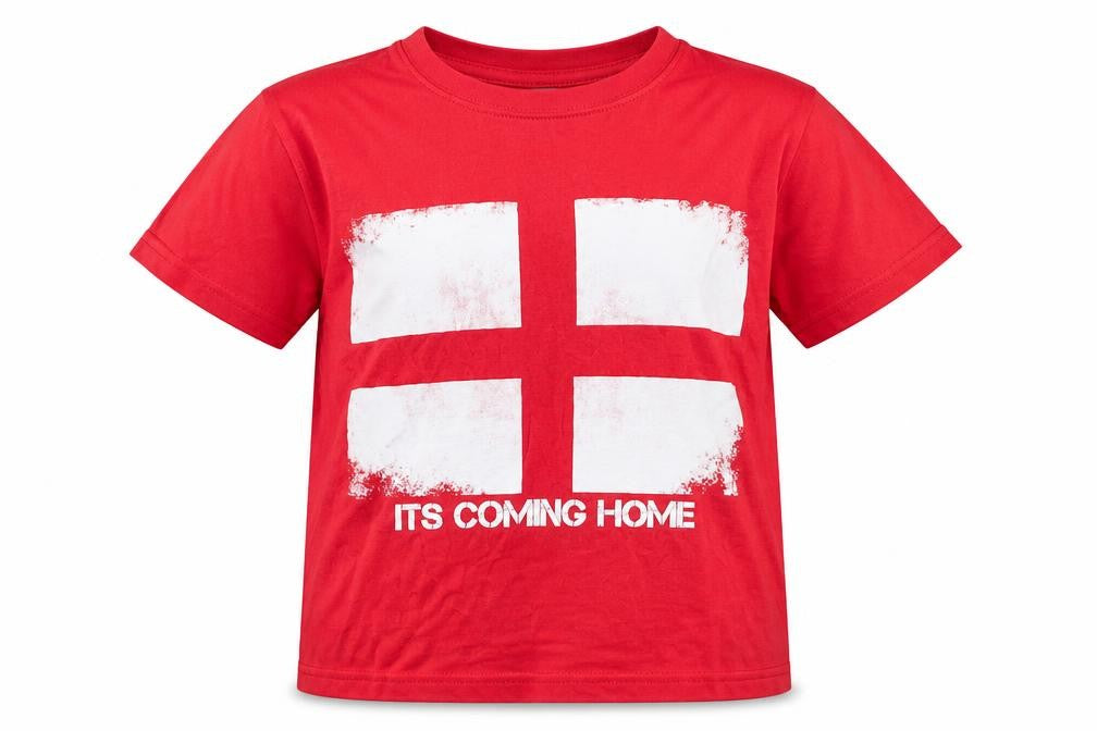 Casual Classics Girls Red  Cotton Basic T-Shirt Size 12 Years Round Neck  - Football