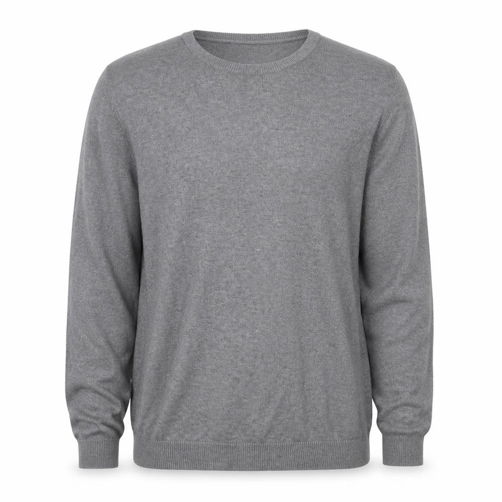 H&M Mens Grey Round Neck  Viscose Pullover Jumper Size XL